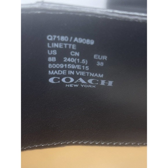 Coach Linette Tall Leather Riding Boots~Black~Size 8B~Straps~GORGEOUS - Picture 11 of 11